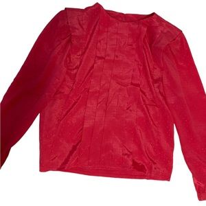Ann Katrine Vintage Blouse- Hot Pink-Long Sleeve- Beautiful!